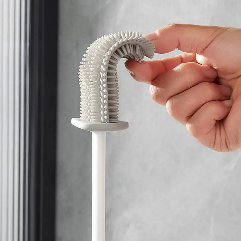 brosse de toilette à séchage rapide avec support mural et nettoyage efficace - vue 5 sur 9