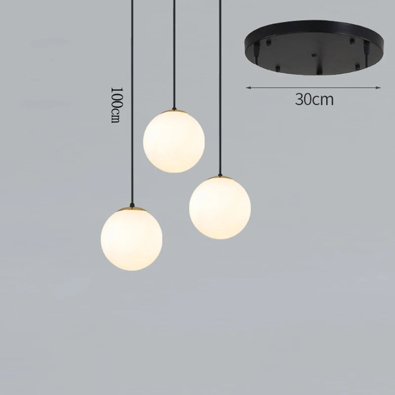 Nordische Pendelleuchte für Esszimmer und Wohnzimmer – Moderne LED-Deckenleuchte im skandinavischen Design