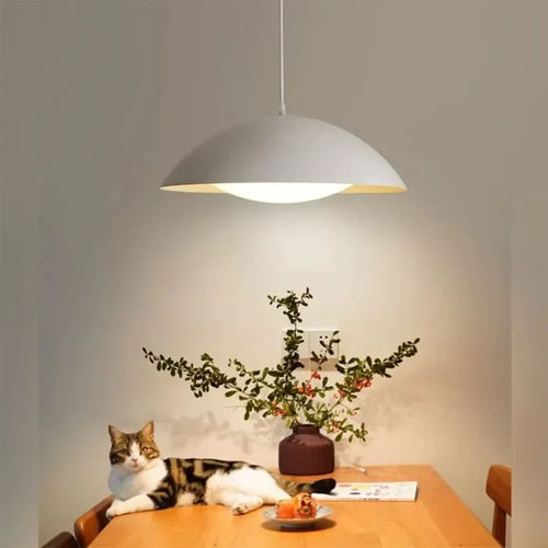 Moderne Pendelleuchte aus minimalistischem Eisen für den Innenbereich - vue 3 sur 10