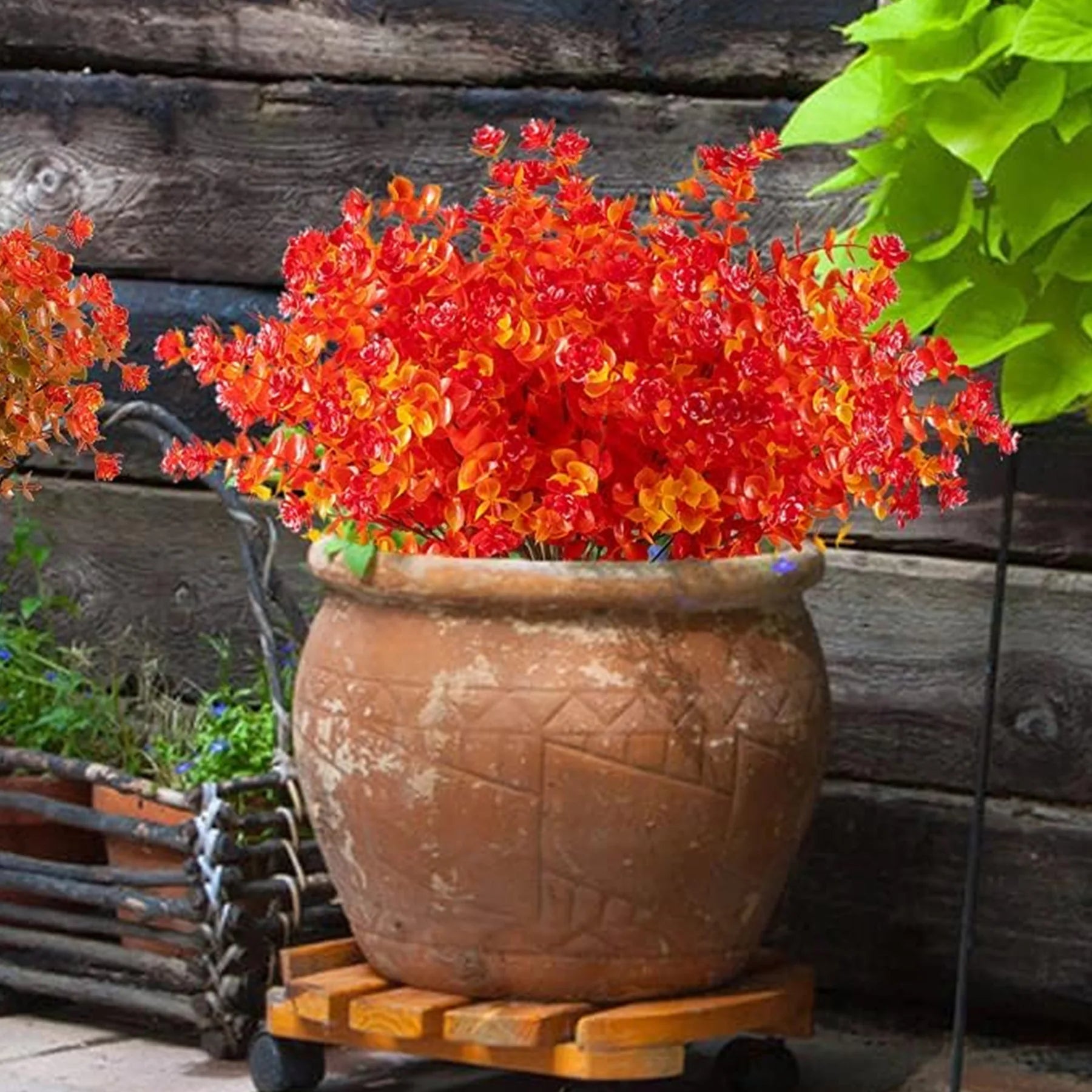 plante artificielle d'extérieur résistante aux uv pour décorations d'automne - vue 4 sur 8