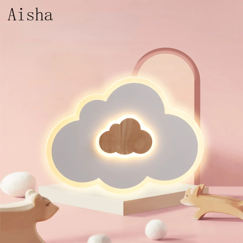 plafonnier led nuage design nordique pour chambre enfant - vue 3 sur 7