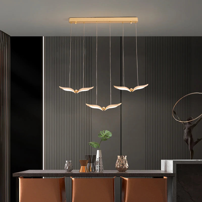 Moderner Kronleuchter als Pendelleuchte für kreative und minimalistische Atmosphäre - vue 3 sur 9