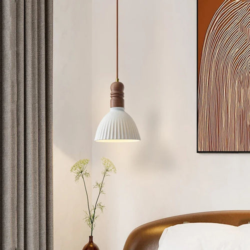 lustre nordique en bois massif pour décoration intérieure - vue 4 sur 14