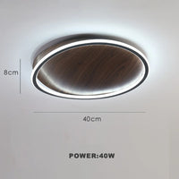Moderne Rétro Bois Couleur Plafonnier Chambre Restaurant Cuisine Étude Pavé Décoration Lumières Balcon Led Éclairage Intérieur