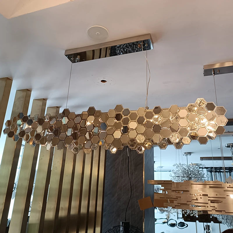 lustre minimaliste haut de gamme pour salle à manger moderne - vue 5 sur 6