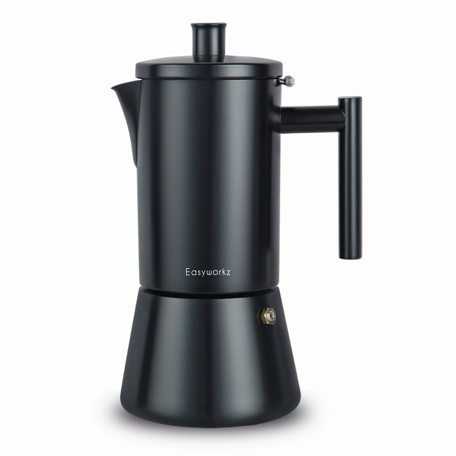 Cafetière italienne induction acier inoxydable design classique