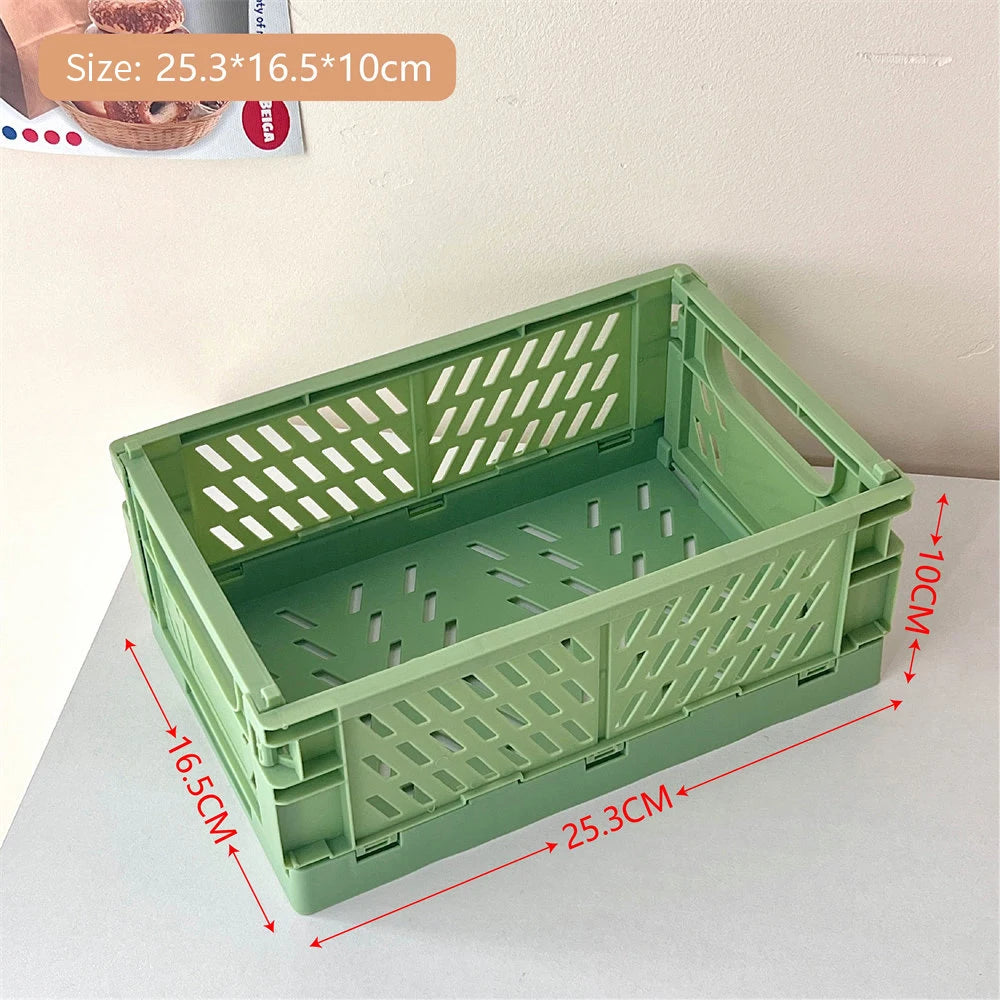 panier pliable empilable pour rangement maquillage bijoux jouets - vue 18 sur 19