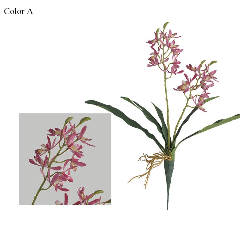 orchidée papillon artificielle pour décoration de mariage et fête - vue 10 sur 10