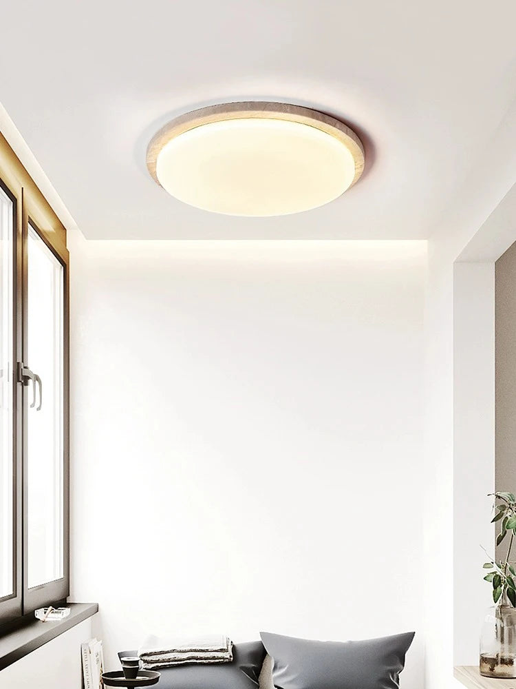 Plafonnier Led en pierre de grotte jaune