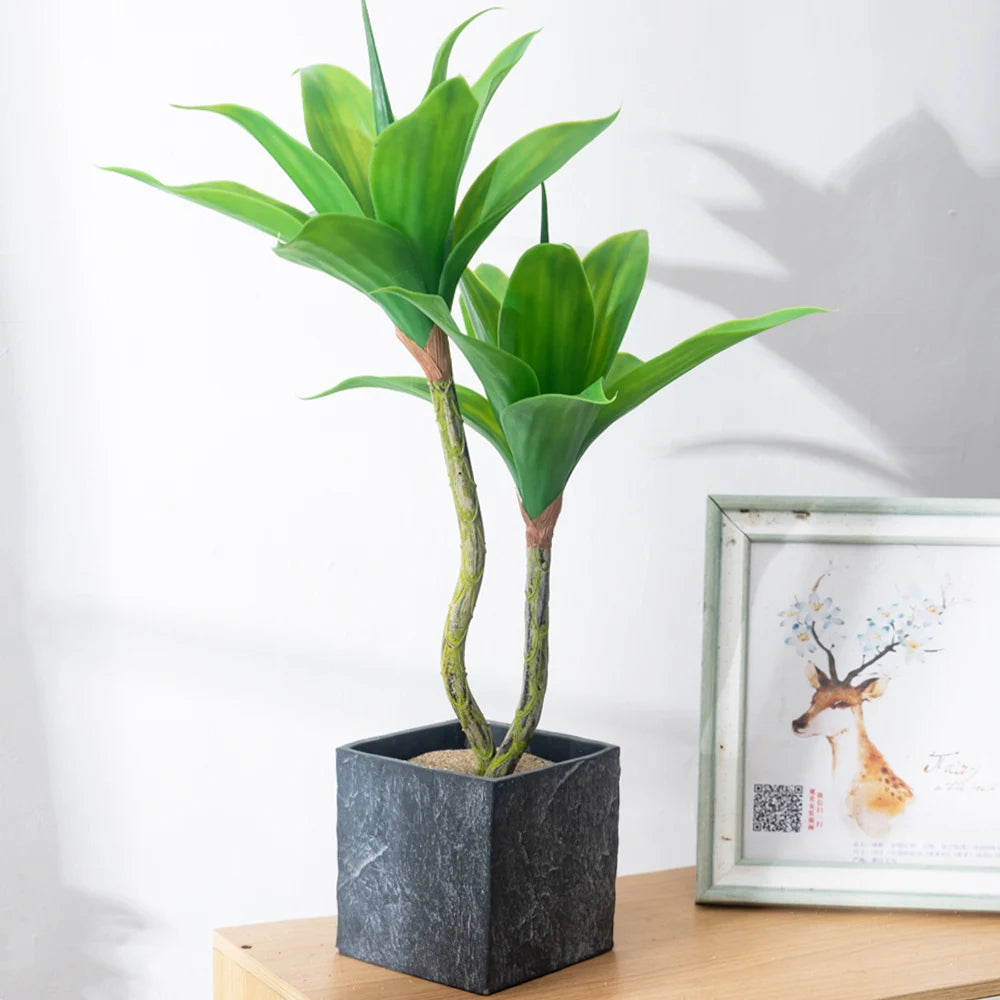 plantes succulentes artificielles tropicales pour décoration intérieure et extérieure - vue 3 sur 7