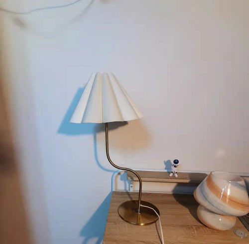 Retro-Tischlampe in dekorativer Schirmform, schwenkbar - vue 9 sur 12