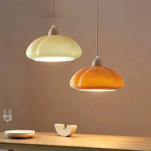 Suspension LED en forme de citrouille