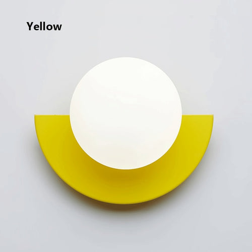 Applique murale LED demi-cercle nordic Macaron - vue 8 sur 10