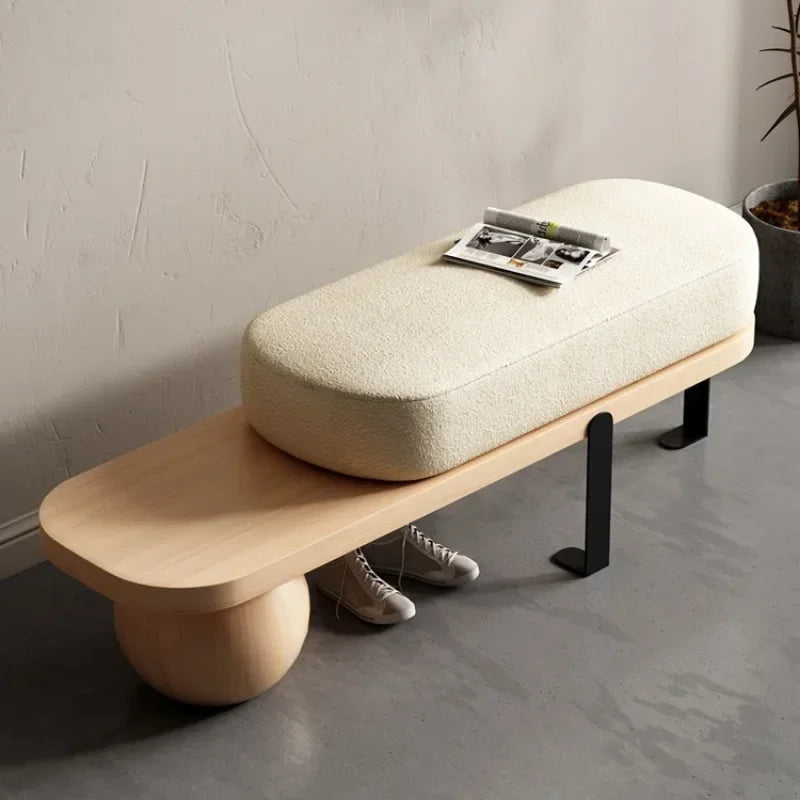 banc en bois massif multifonctionnel pour intérieur élégant - vue 4 sur 19