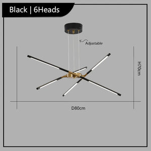 lustre suspendu winfordo design créatif led 	 décoratif