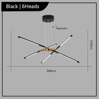 lustre suspendu winfordo design créatif led 	 décoratif
