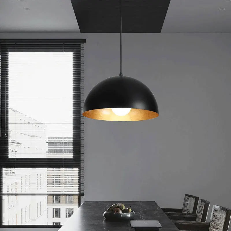 lustre industriel rétro led en fer nordique suspension éclairage - vue 3 sur 23