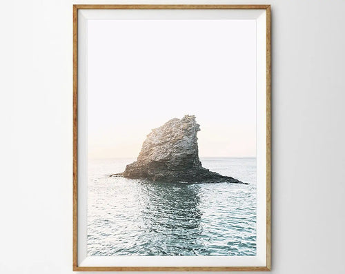 affiche de photographie de vagues océan paysage marin décor mural