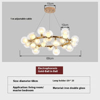 Kreative und minimalistische Pendelleuchte aus satiniertem Glas im nordischen Design