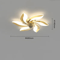 plafonnier ventilateur avec lumière et télécommande pour intérieur