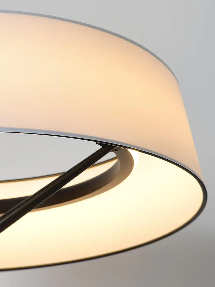 lustre à LED en tissu japonais pour décoration intérieure - vue 7 sur 8