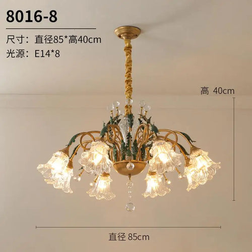 lustre en cristal rustique pour éclairage intérieur industriel - vue 9 sur 9