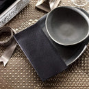 Serviette de table papier effet lin lot 100