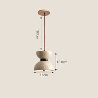 lustre design en pierre naturelle pour décoration intérieure
