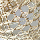 Lustre moderne en rotin fait à la main