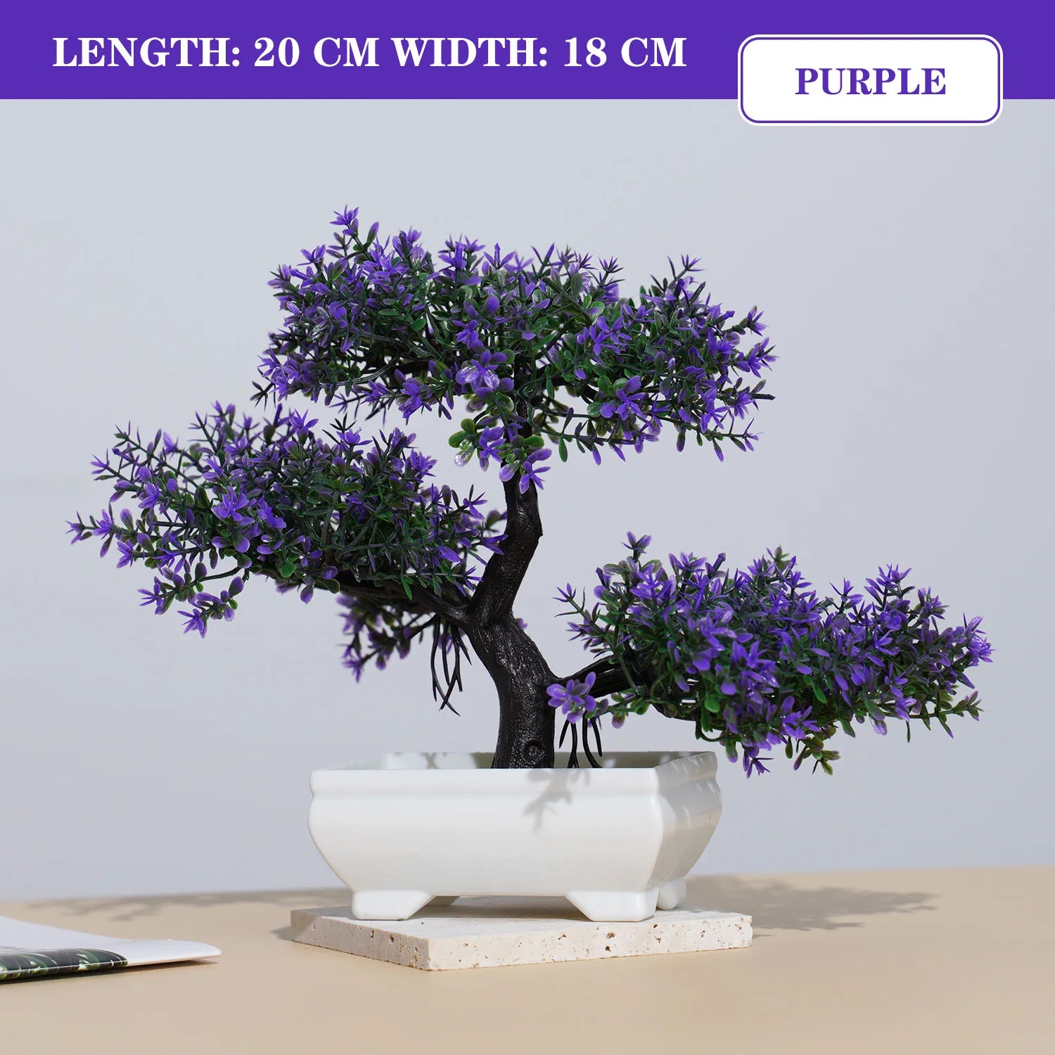 plantes artificielles bonsaï petit arbre décoration intérieure et extérieure - vue 10 sur 32