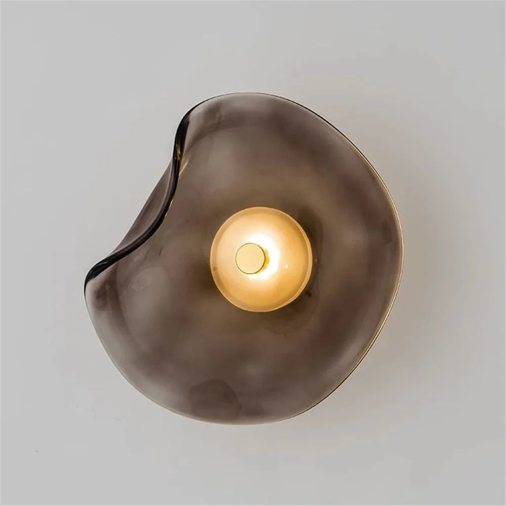 applique murale led en verre style nordique tendance décorative - vue 4 sur 8