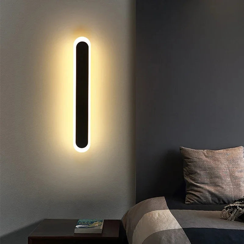 applique murale led minimaliste moderne pour fond de télévision - vue 6 sur 9