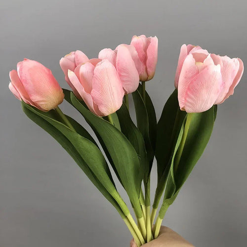 lot de 5 tulipes artificielles pour décoration réaliste