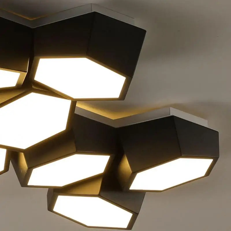 plafonnier moderne avec lumière led pour bureau et étude - vue 7 sur 12