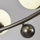 lampe suspendue moderne en métal et verre pour décoration intérieure réglable