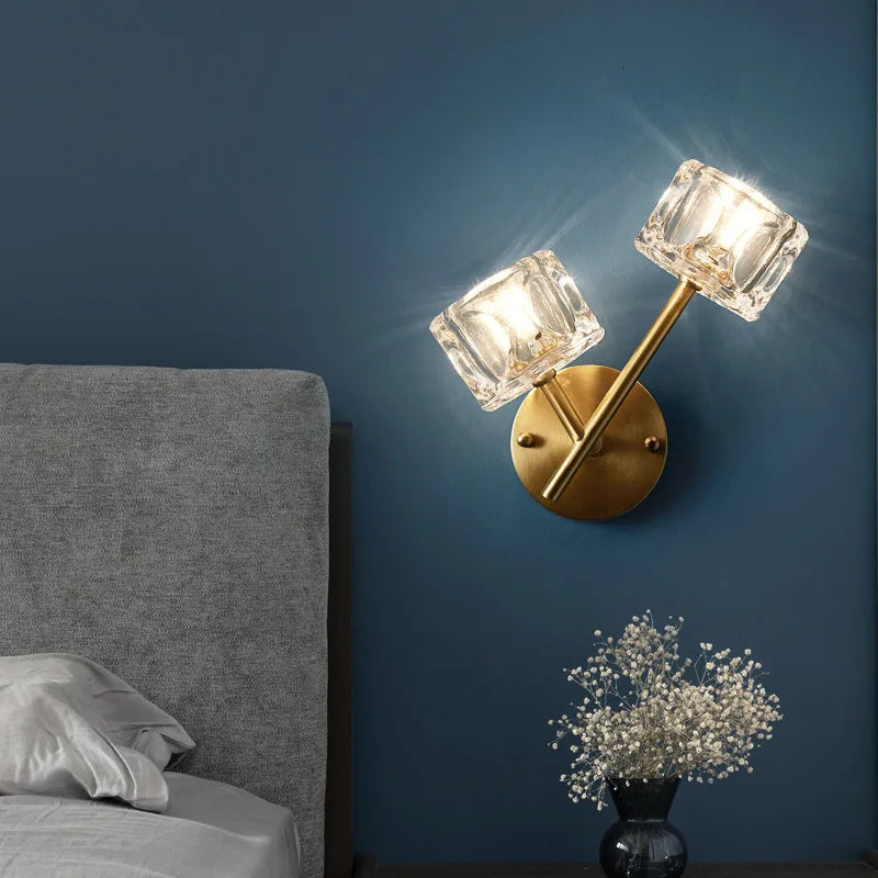 applique murale en cristal de luxe pour décoration intérieure - vue 3 sur 8