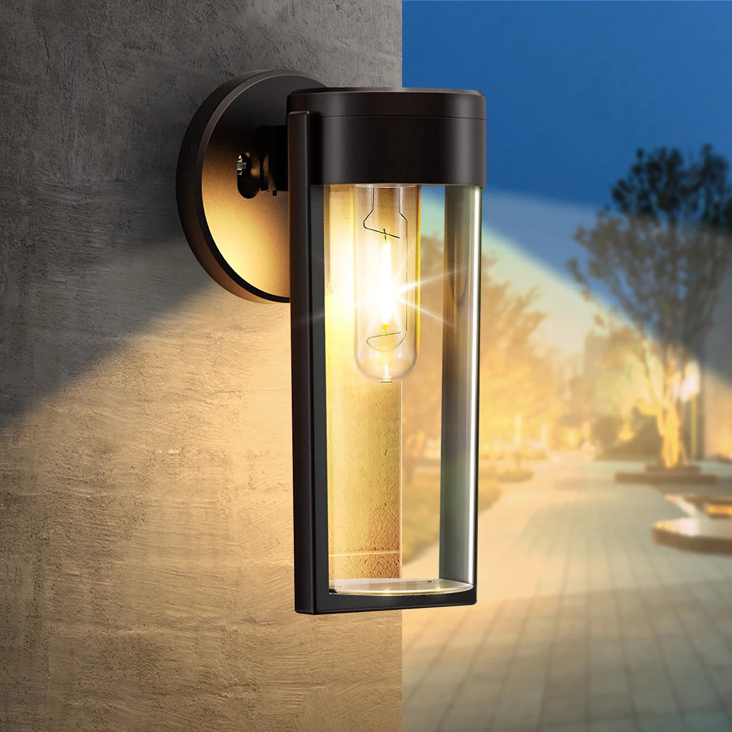 Applique murale LED lumières solaires clôture extérieure lampes de jardin solaires lumières de pont décor étanche solaire arrière-cour jardin Patio cour porche déco
