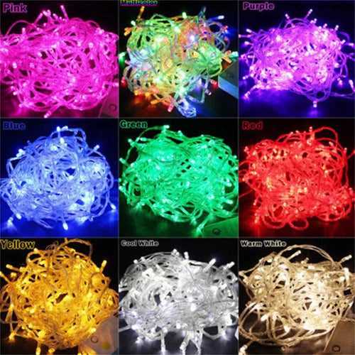 guirlande lumineuse led multicolore pour décoration de Noël festive