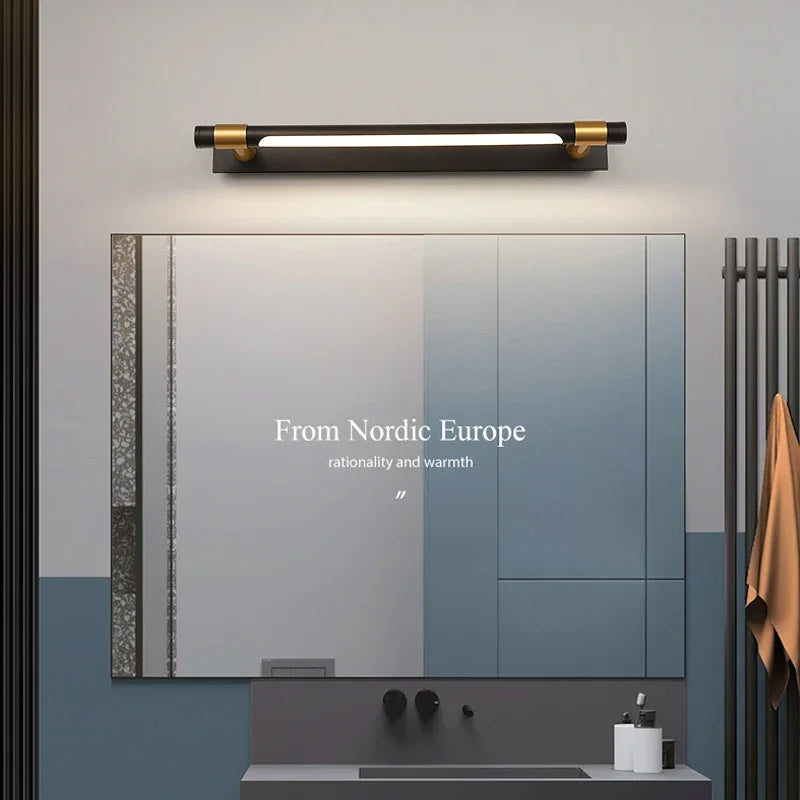 applique led moderne en cuivre pour miroir avant - vue 6 sur 15