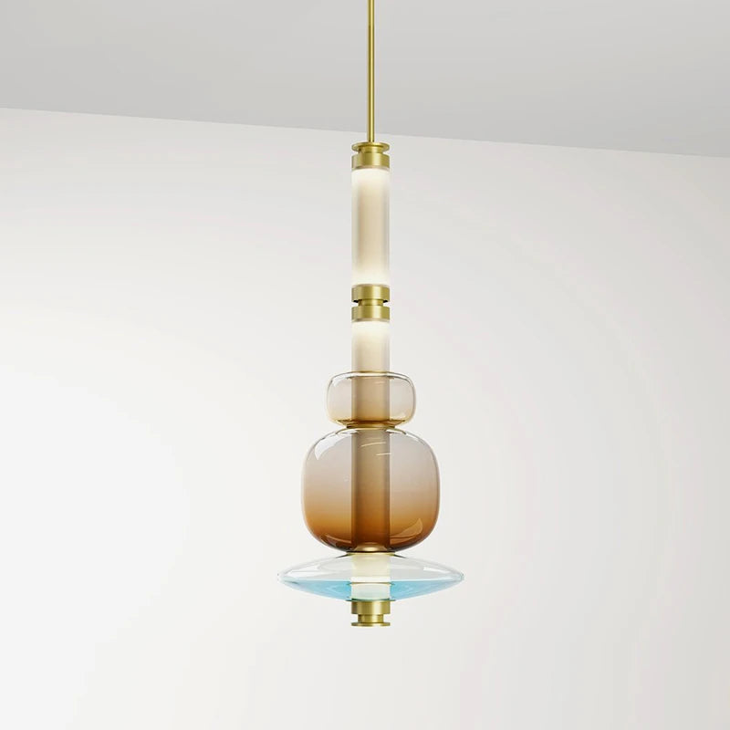 Suspensions design LED en verre de styliste du Canada - vue 4 sur 25