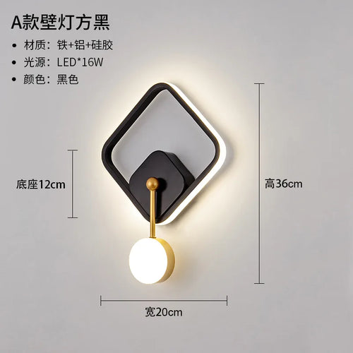Nordische LED-Wandleuchte Minimalistisch mit Kugel - vue 13 sur 13
