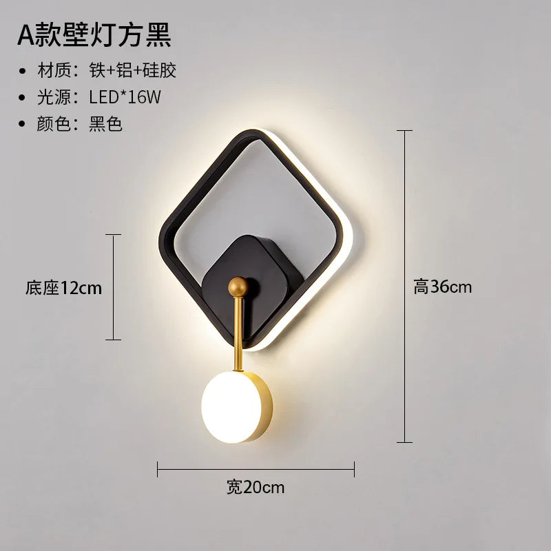 Nordische LED-Wandleuchte Minimalistisch mit Kugel - vue 12 sur 13