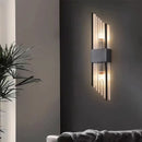 applique murale mini en verre et acier inoxydable pour divers espaces