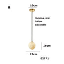 lustre suspendu en marbre géométrique design moderne pour intérieur
