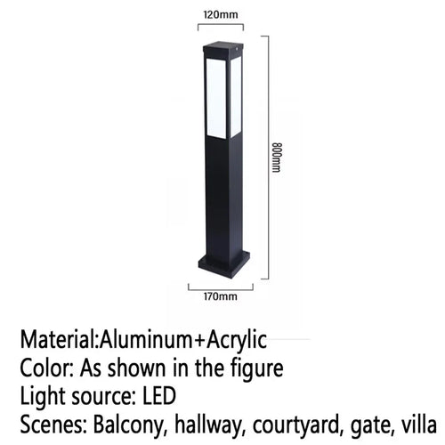 Moderne LED-Außenleuchte für Garten und Hof - vue 15 sur 47