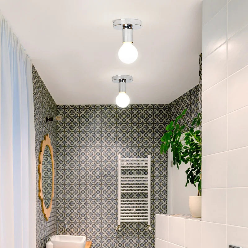 plafonnier led moderne style industriel rétro pour décoration intérieure - vue 5 sur 14