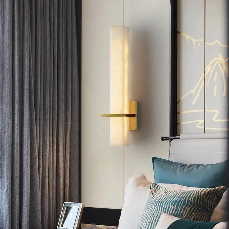 applique murale en cuivre léger lampe LED design moderne pour intérieur - vue 4 sur 7