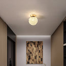 plafonnier moderne en cristal et métal pour