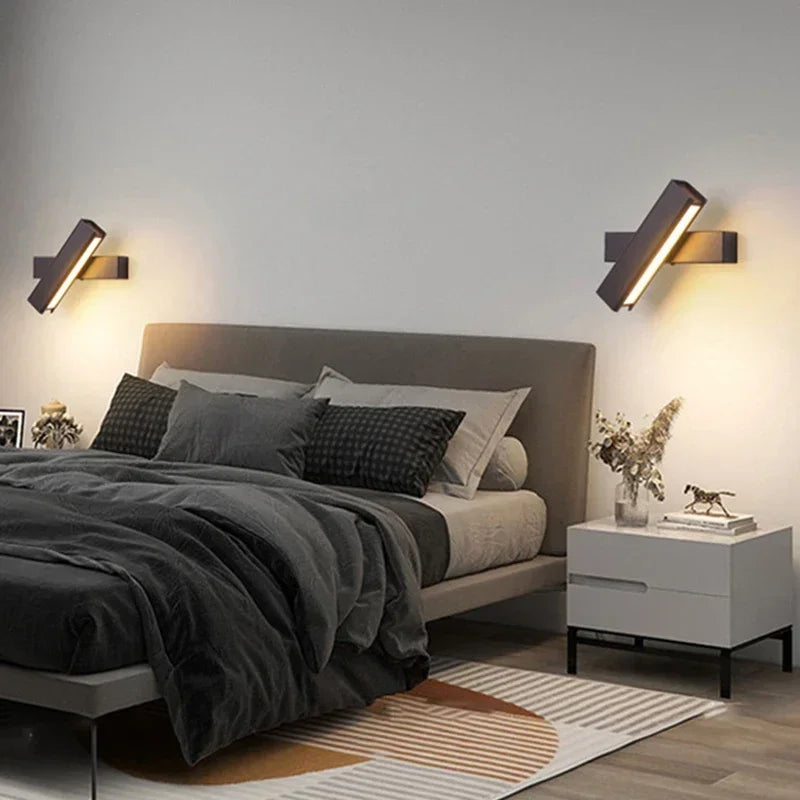 applique murale led moderne rotative pour décoration intérieure - vue 4 sur 12