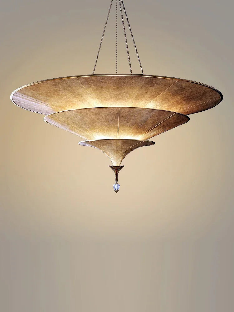 Pendelleuchte Wabi Sabi für elegante asiatische Wohnraumgestaltung - vue 5 sur 9